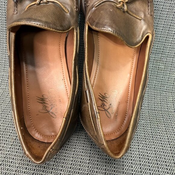 Johnston & Murphy Cellini Tassel Loafers Mens Size10M Brown Leather - Picture 7 of 9